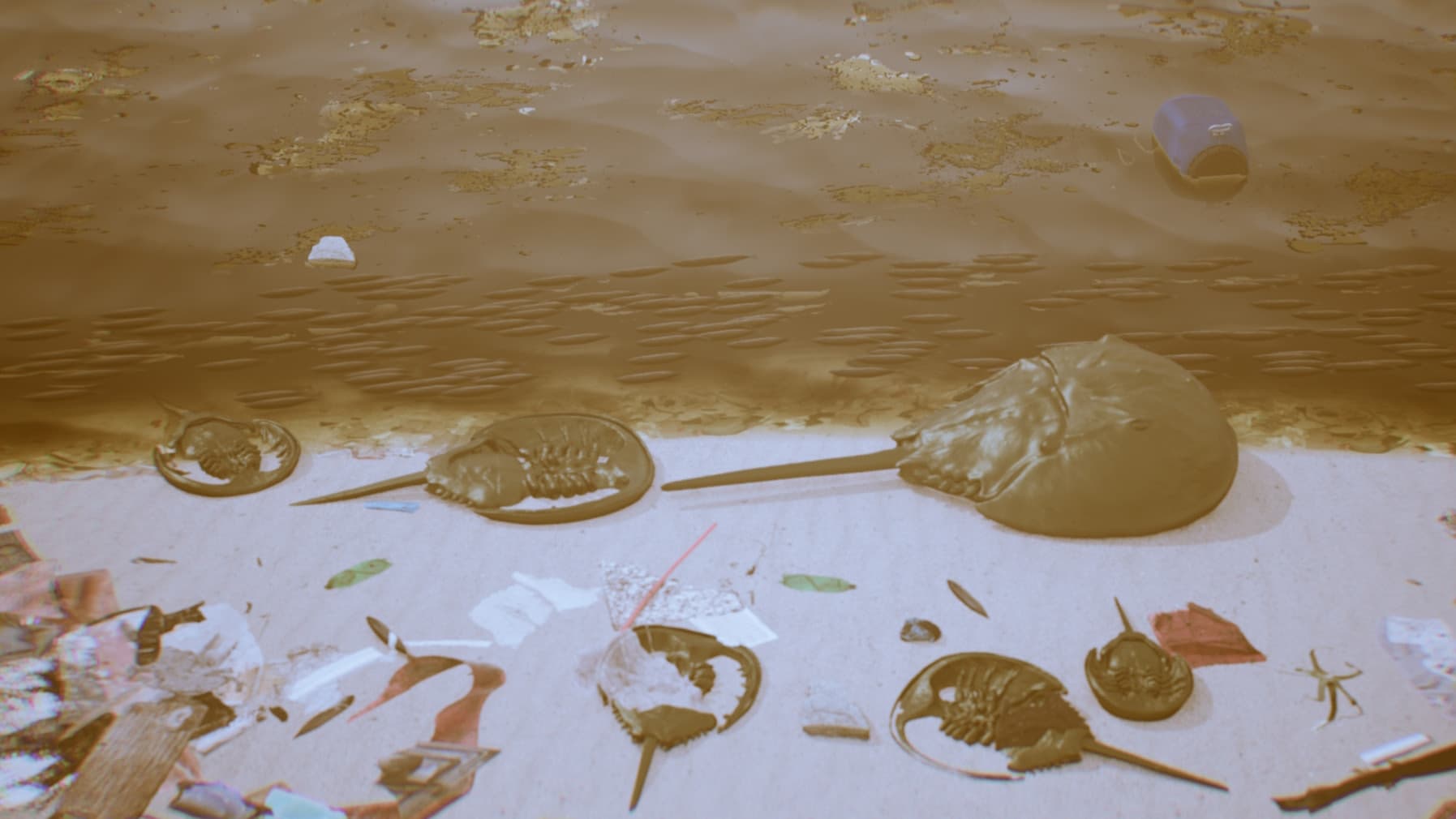 Dystopia Water World shoreline render